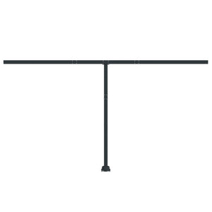 vidaXL Awning Post Set Outdoor Patio Metal Sun Shade Pole Support Canopy Iron-17