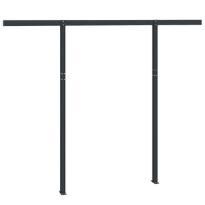 vidaXL Awning Post Set Anthracite 118.1"x96.5" Iron-30