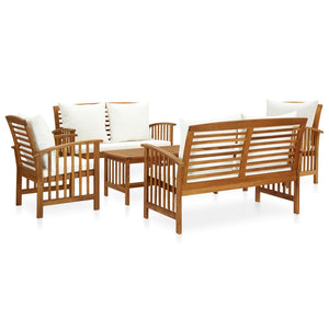 vidaXL 5 Piece Patio Lounge Set Solid Acacia Wood-7