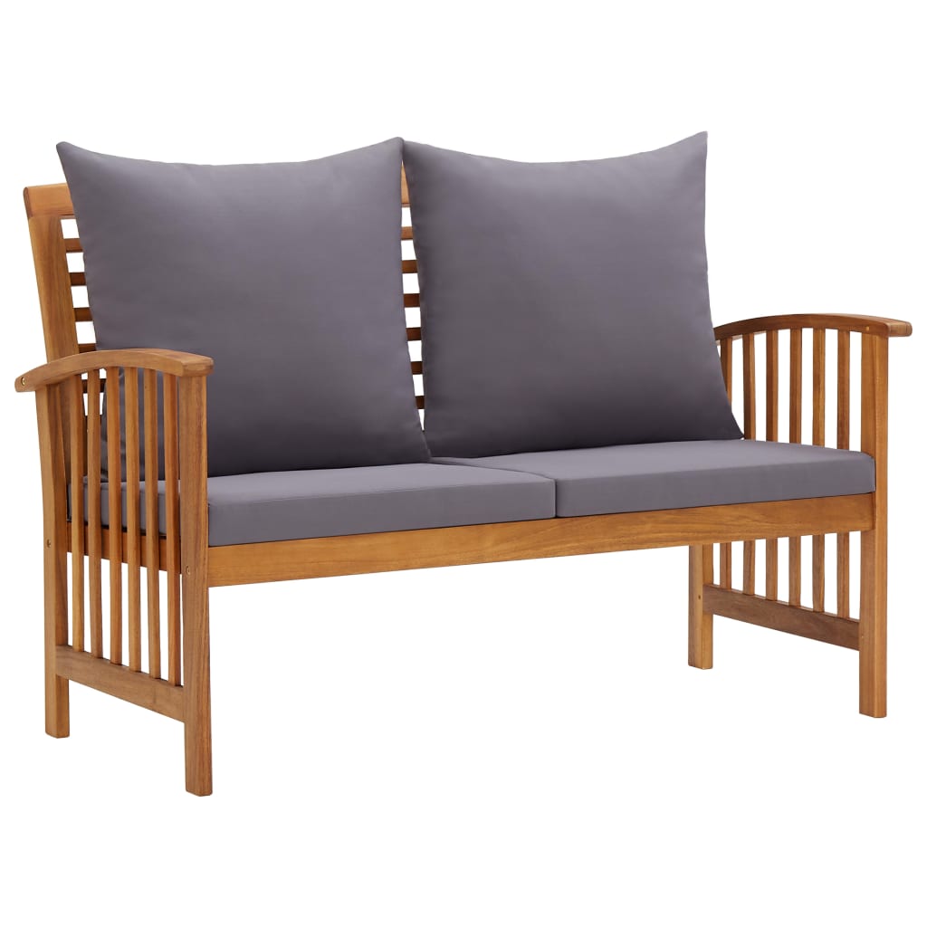 vidaXL 5 Piece Patio Lounge Set Solid Acacia Wood-17