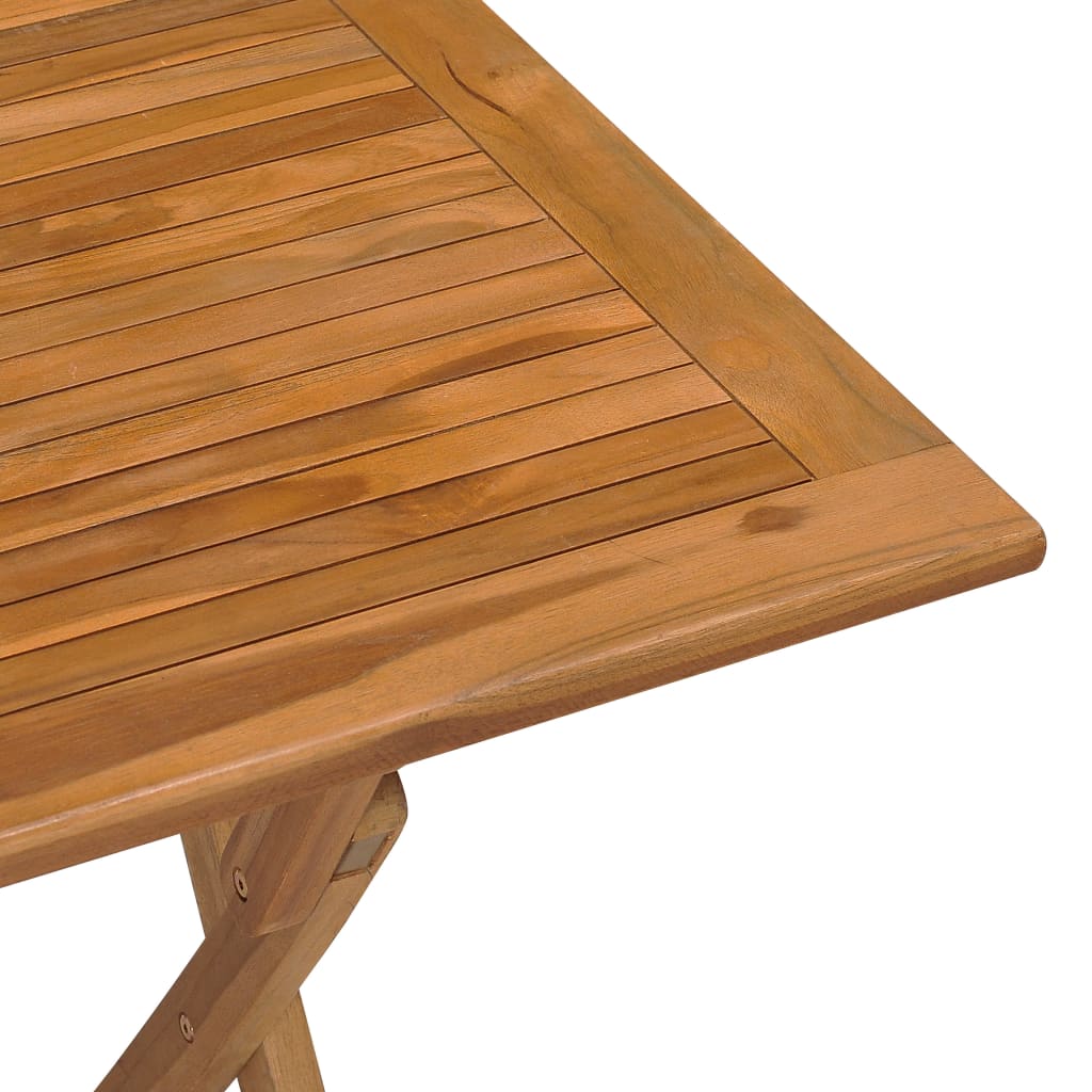 vidaXL Folding Patio Dining Table 35.4"x23.6"x29.5" Solid Teak Wood-5