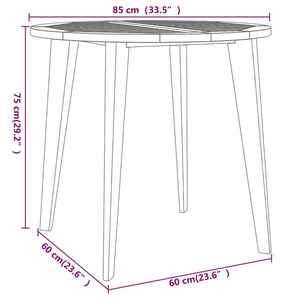 vidaXL Patio Dining Set Outdoor Furniture Set for Garden Solid Wood Acacia-29