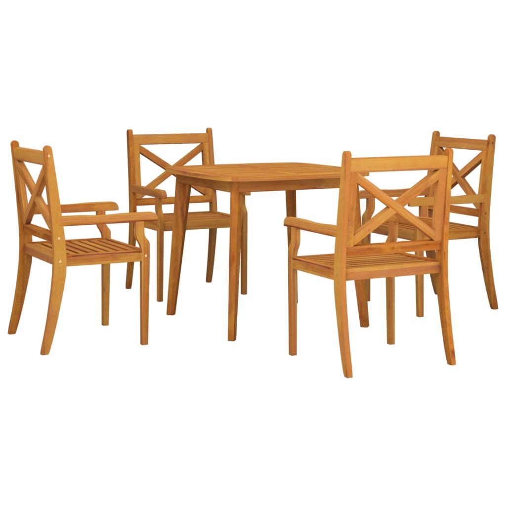 vidaXL Patio Dining Set Outdoor Furniture Set for Garden Solid Wood Acacia-0