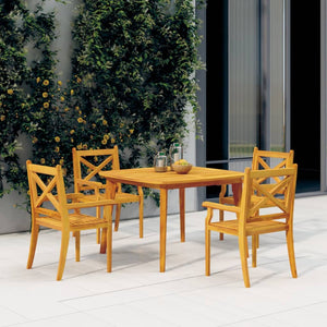 vidaXL Patio Dining Set Outdoor Furniture Set for Garden Solid Wood Acacia-34