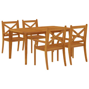 vidaXL Patio Dining Set Outdoor Furniture Set for Garden Solid Wood Acacia-24