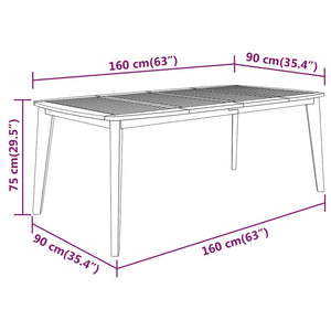 vidaXL Patio Dining Set Outdoor Furniture Set for Garden Solid Wood Acacia-1