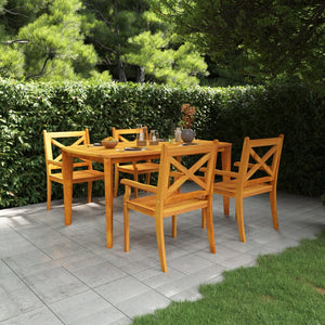 vidaXL Patio Dining Set Outdoor Furniture Set for Garden Solid Wood Acacia-57