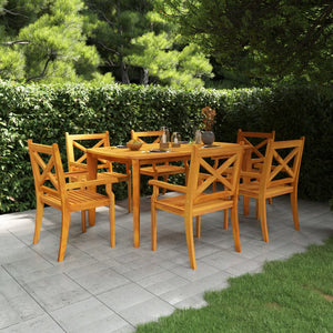 vidaXL Patio Dining Set Outdoor Furniture Set for Garden Solid Wood Acacia-20