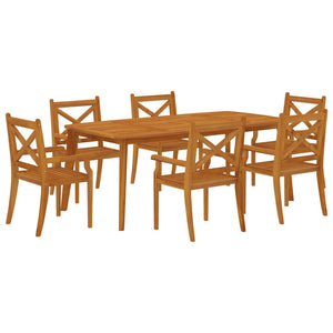 vidaXL Patio Dining Set Outdoor Furniture Set for Garden Solid Wood Acacia-54