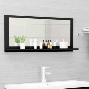 vidaXL Bathroom Mirror Framed Vanity Mirror for Powder Room Engineered Wood-30