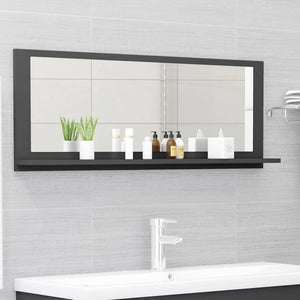 vidaXL Bathroom Mirror Framed Vanity Mirror for Powder Room Engineered Wood-27