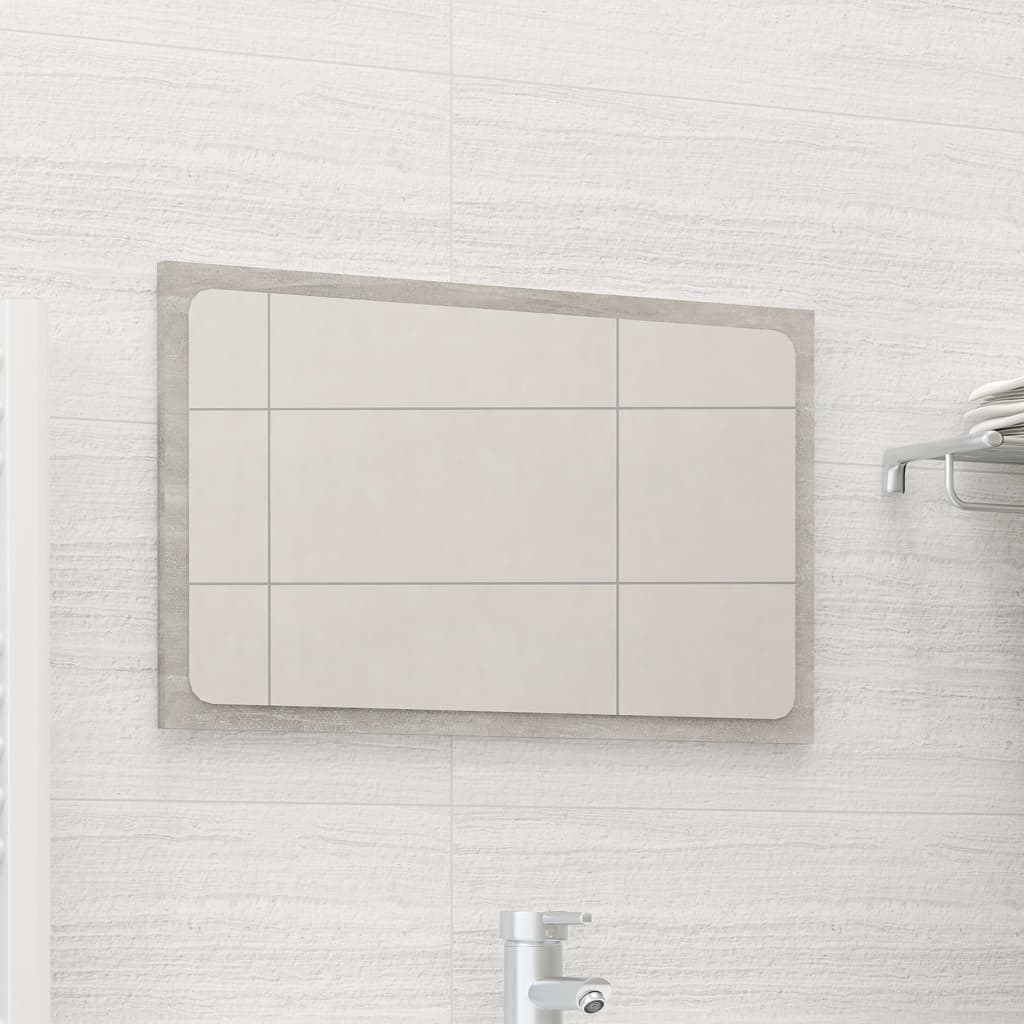 vidaXL Bathroom Mirror Framed Vanity Mirror for Powder Room Engineered Wood-49