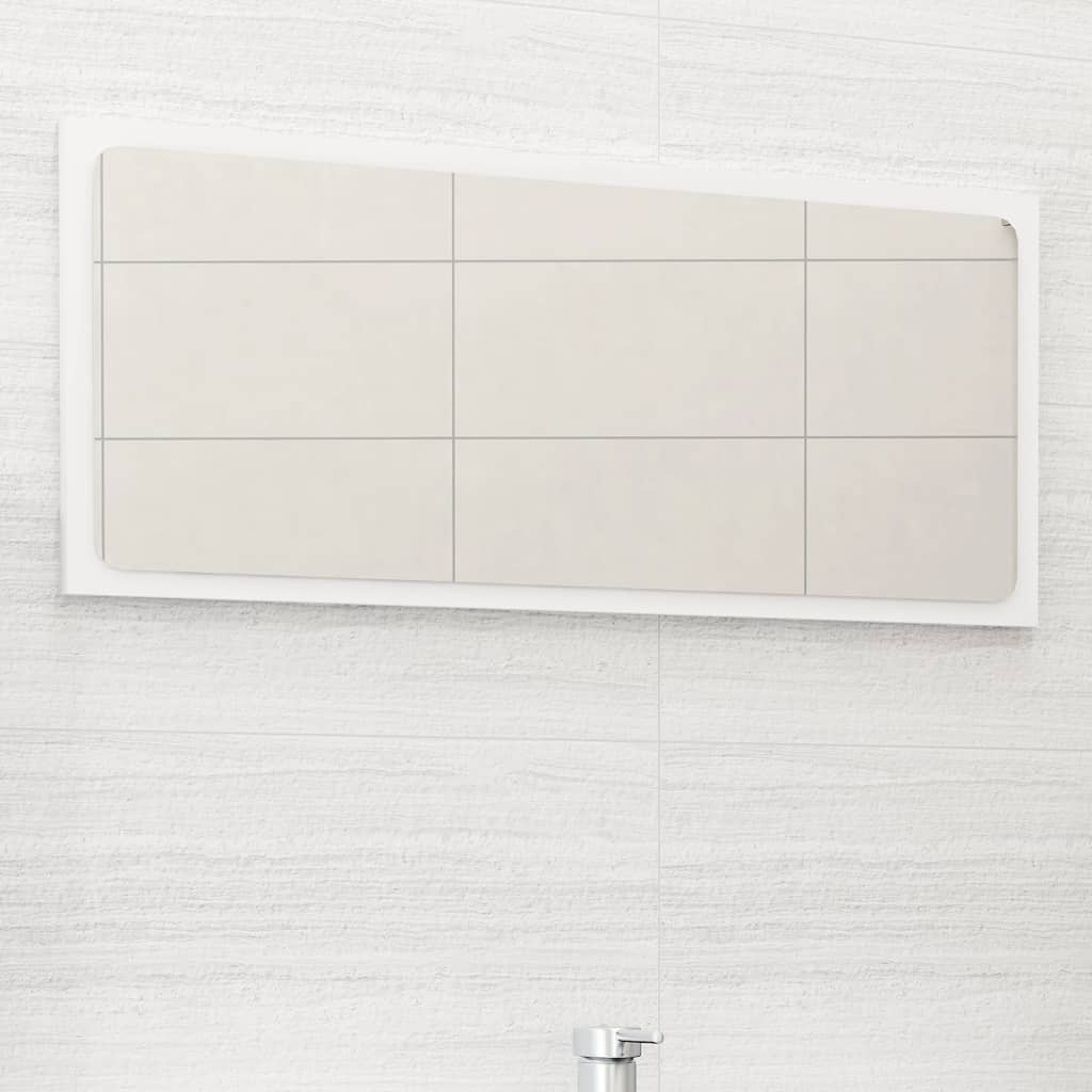 vidaXL Bathroom Mirror Framed Vanity Mirror for Powder Room Engineered Wood-6