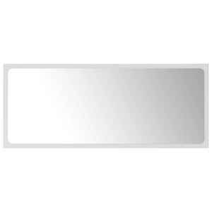 vidaXL Bathroom Mirror Framed Vanity Mirror for Powder Room Engineered Wood-2