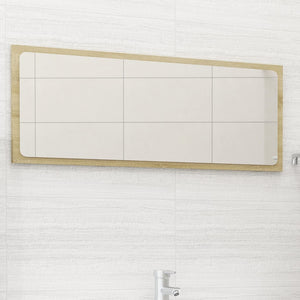vidaXL Bathroom Mirror Framed Vanity Mirror for Powder Room Engineered Wood-52