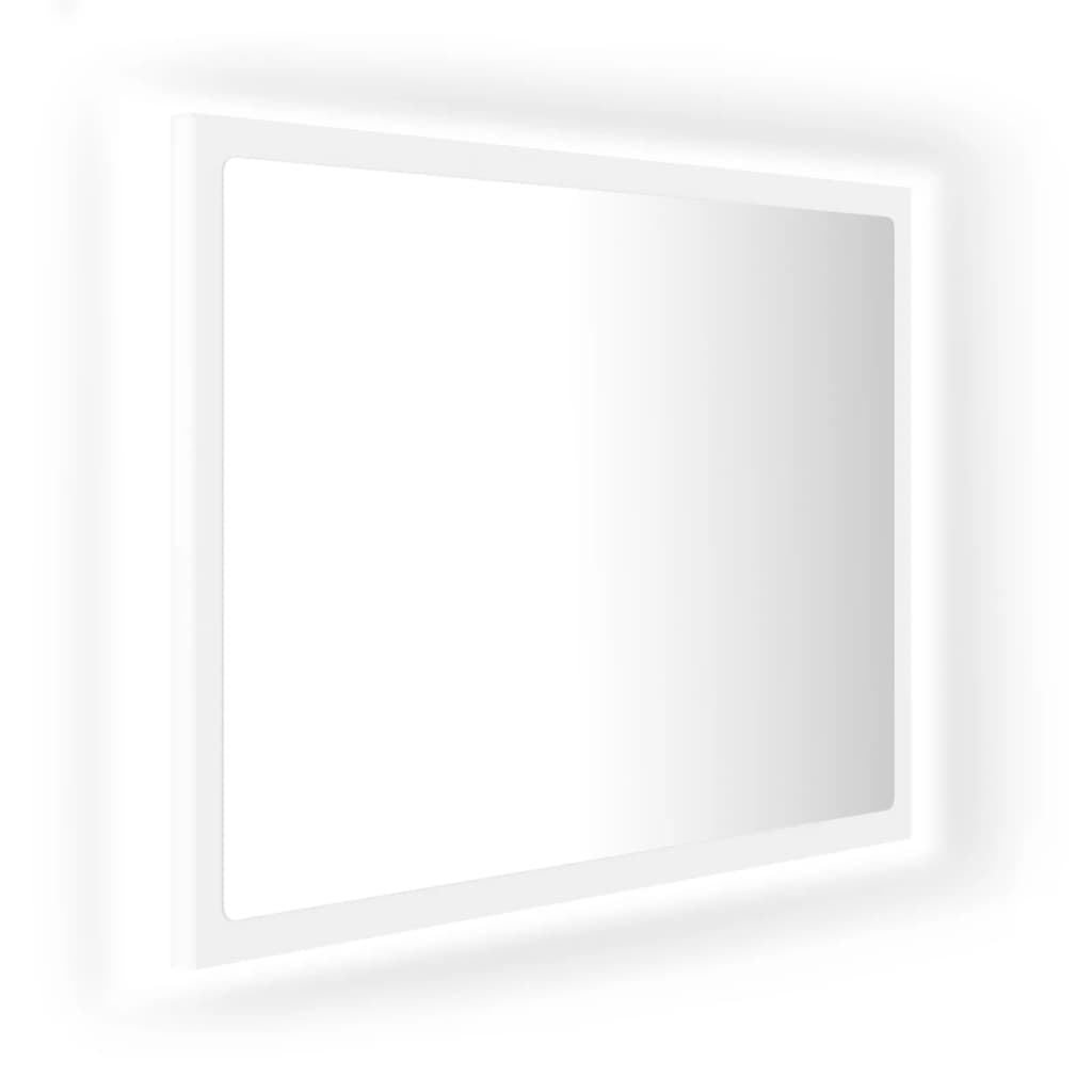 vidaXL Bathroom Mirror LED Wall Mounted Vanity Mirror for Powder Room Acrylic-4