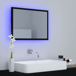 vidaXL Bathroom Mirror LED Wall Mounted Vanity Mirror for Powder Room Acrylic-27