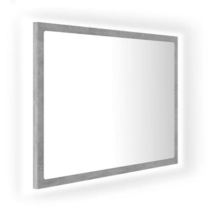 vidaXL Bathroom Mirror LED Wall Mounted Vanity Mirror for Powder Room Acrylic-31