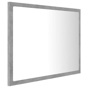 vidaXL Bathroom Mirror LED Wall Mounted Vanity Mirror for Powder Room Acrylic-17