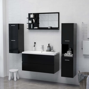 vidaXL Bathroom Mirror Vanity with Shelves for Powder Room Engineered Wood-30