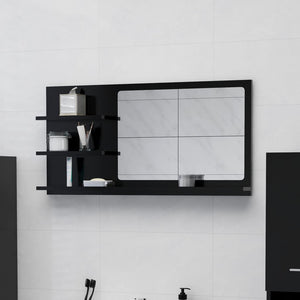 vidaXL Bathroom Mirror Vanity with Shelves for Powder Room Engineered Wood-24
