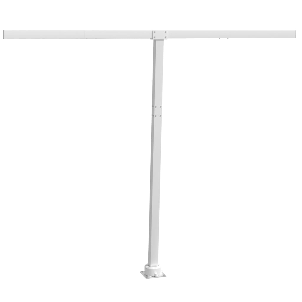 vidaXL Awning Post Set Outdoor Patio Metal Sun Shade Pole Support Canopy Iron-44