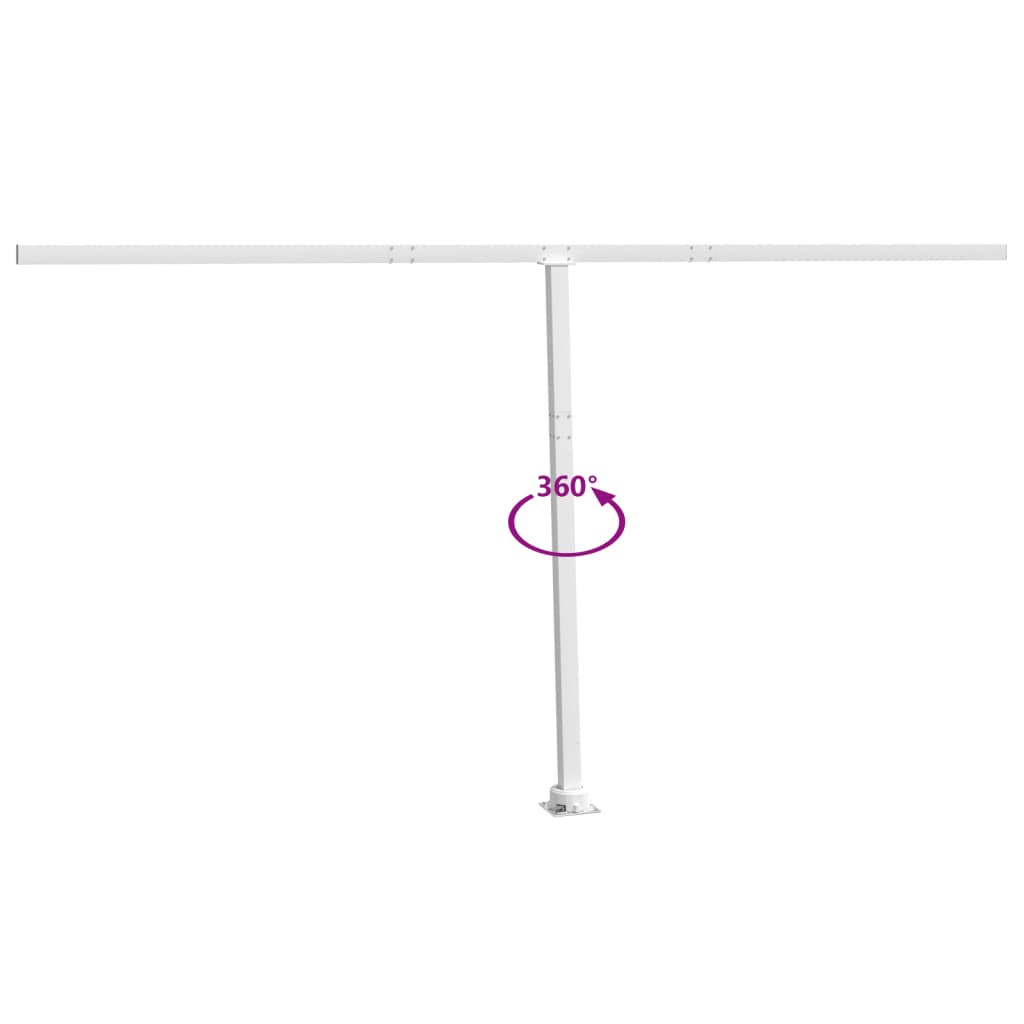 vidaXL Awning Post Set Outdoor Patio Metal Sun Shade Pole Support Canopy Iron-7