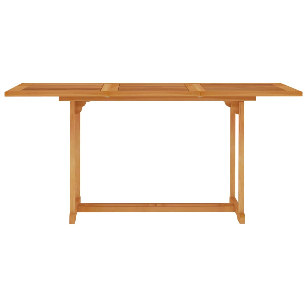 vidaXL Solid Wood Teak Patio Dining Set Dinner Dinette Furniture 5/7 Piece-14