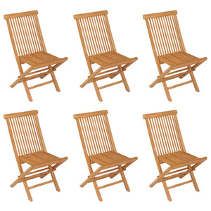 vidaXL 7 Piece Patio Dining Set Solid Teak Wood-11