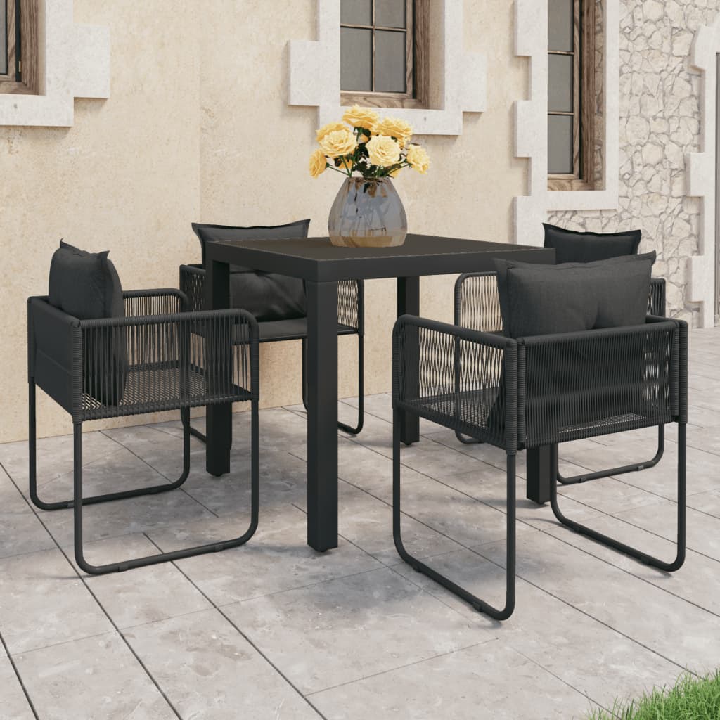 vidaXL Garden Dining Set 3/5/7/9 Piece PVC Rattan Outdoor Patio Balcony Dinner-1