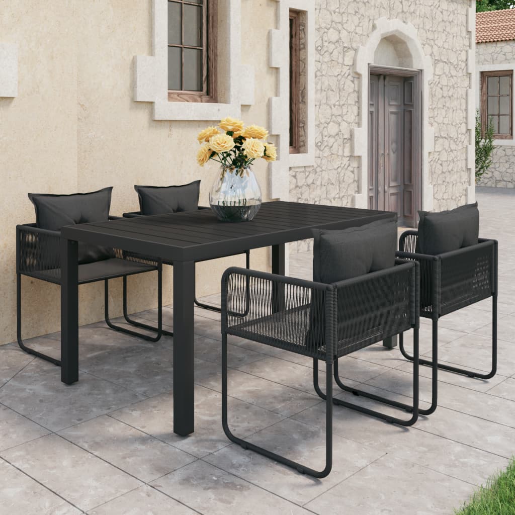 vidaXL Garden Dining Set 3/5/7/9 Piece PVC Rattan Outdoor Patio Balcony Dinner-31