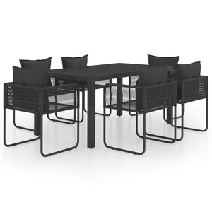 vidaXL Garden Dining Set 3/5/7/9 Piece PVC Rattan Outdoor Patio Balcony Dinner-14