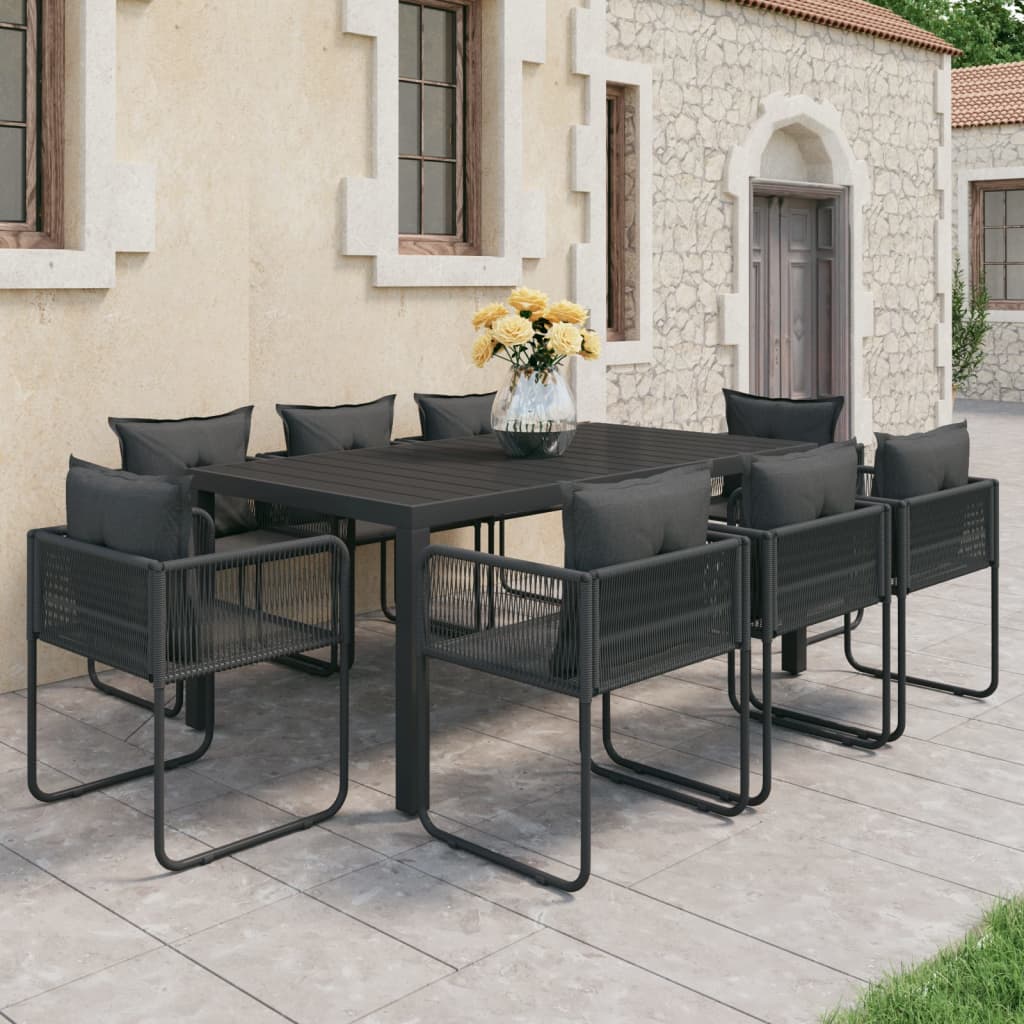 vidaXL Garden Dining Set 3/5/7/9 Piece PVC Rattan Outdoor Patio Balcony Dinner-36