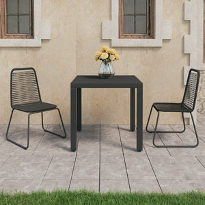 vidaXL Garden Dining Set 3/5/7/9 Pieces PVC Rattan Patio Multi Table Sizes-31