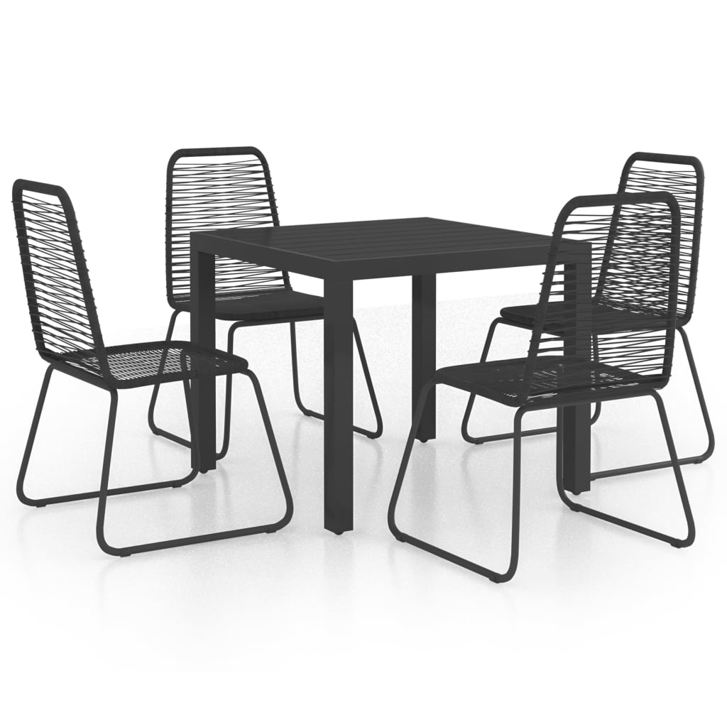 vidaXL Garden Dining Set 3/5/7/9 Pieces PVC Rattan Patio Multi Table Sizes-18