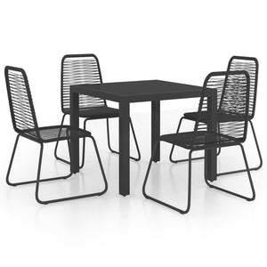 vidaXL Garden Dining Set 3/5/7/9 Pieces PVC Rattan Patio Multi Table Sizes-18