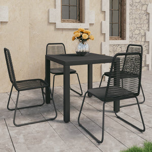 vidaXL Garden Dining Set 3/5/7/9 Pieces PVC Rattan Patio Multi Table Sizes-36