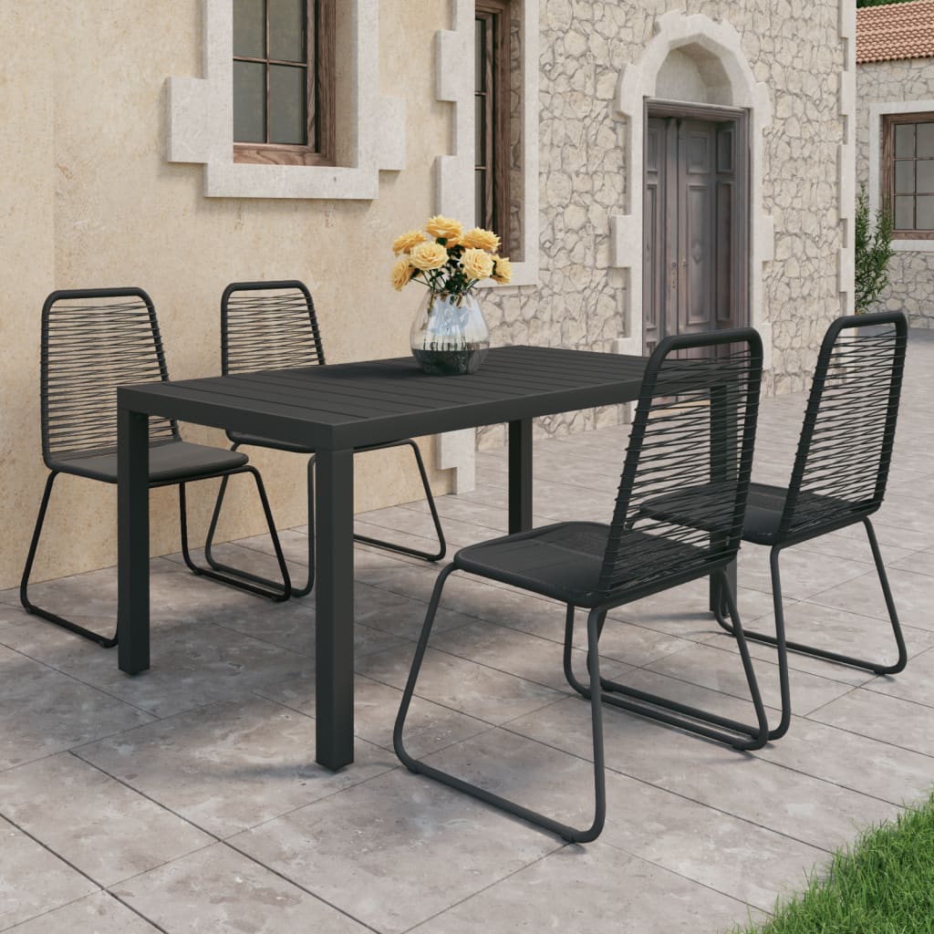 vidaXL Garden Dining Set 3/5/7/9 Pieces PVC Rattan Patio Multi Table Sizes-41