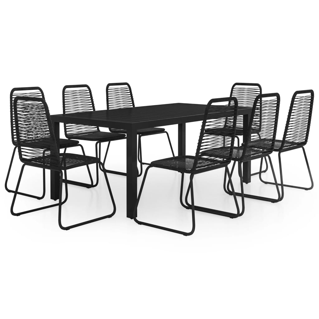 vidaXL Garden Dining Set 3/5/7/9 Pieces PVC Rattan Patio Multi Table Sizes-27