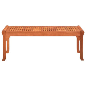 vidaXL Outdoor Patio Bench Park Bench with Wooden Frame Solid Wood Eucalyptus-8