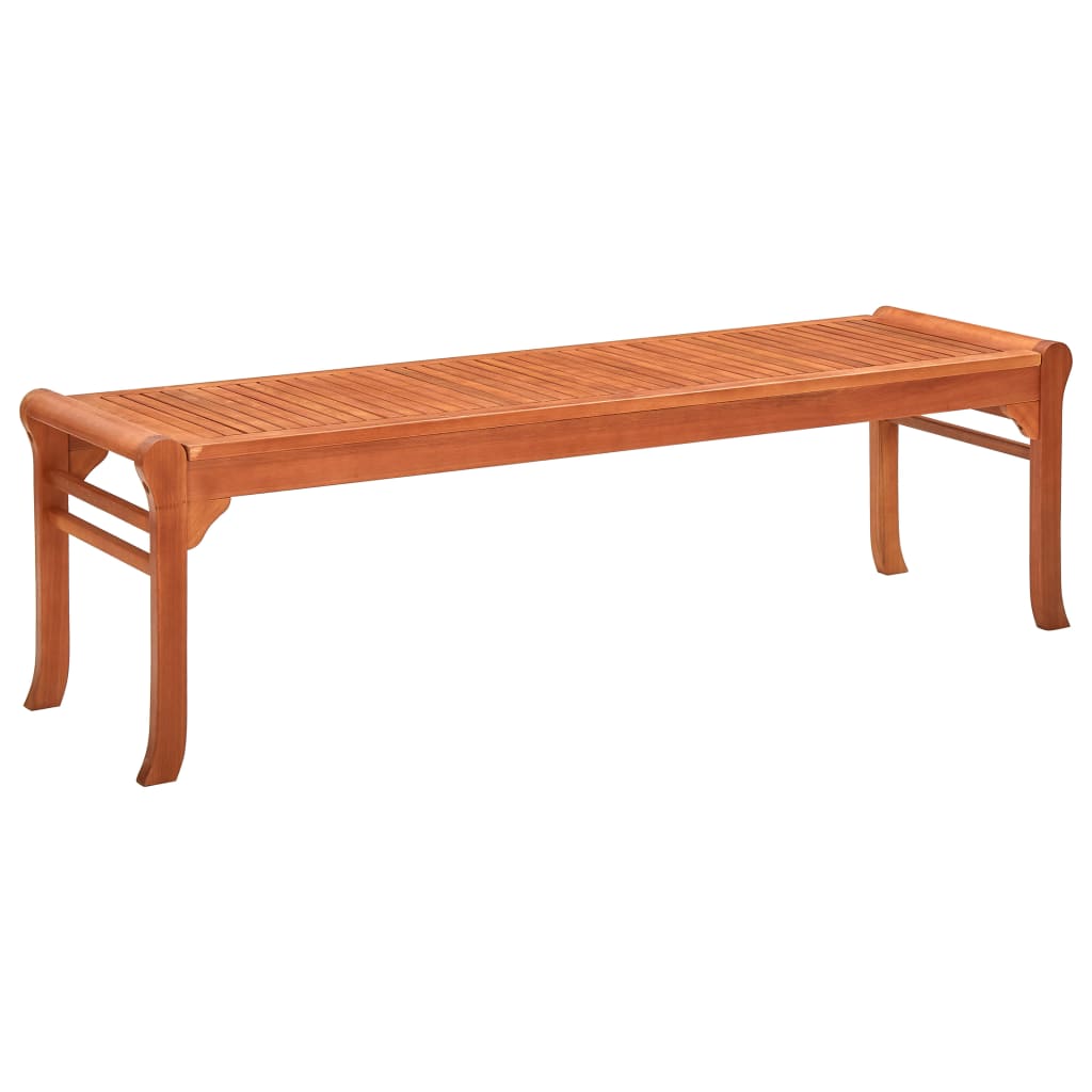 vidaXL Outdoor Patio Bench Park Bench with Wooden Frame Solid Wood Eucalyptus-12