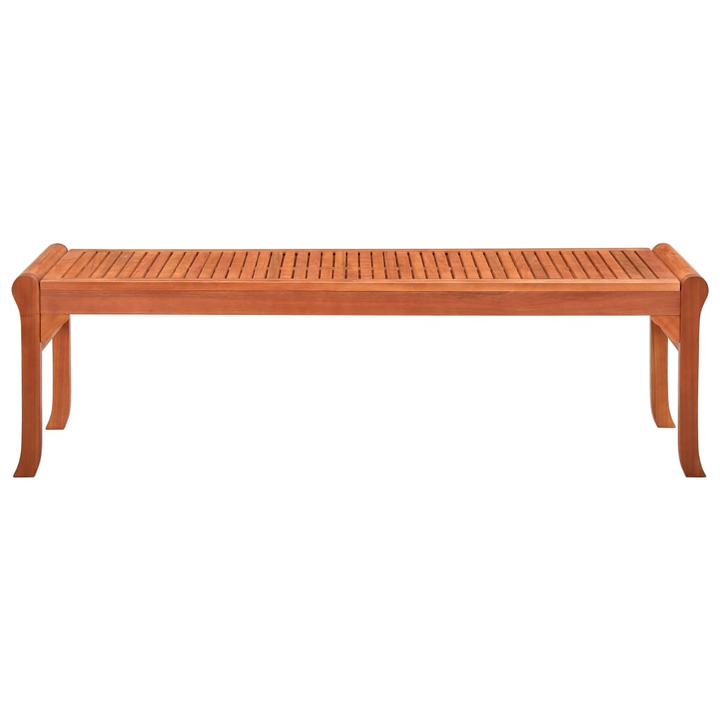 vidaXL Outdoor Patio Bench Park Bench with Wooden Frame Solid Wood Eucalyptus-14