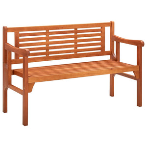 vidaXL Foldable Patio Bench 47.2" Solid Eucalyptus Wood-1