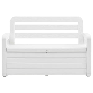 vidaXL Outdoor Storage Bench Deck Box Seating for Patio Furniture Plastic-10