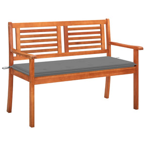 vidaXL Outdoor Patio Bench Loveseat Chair with Cushion Solid Wood Eucalyptus-11