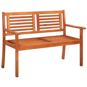 vidaXL Outdoor Patio Bench Loveseat Chair with Cushion Solid Wood Eucalyptus-15