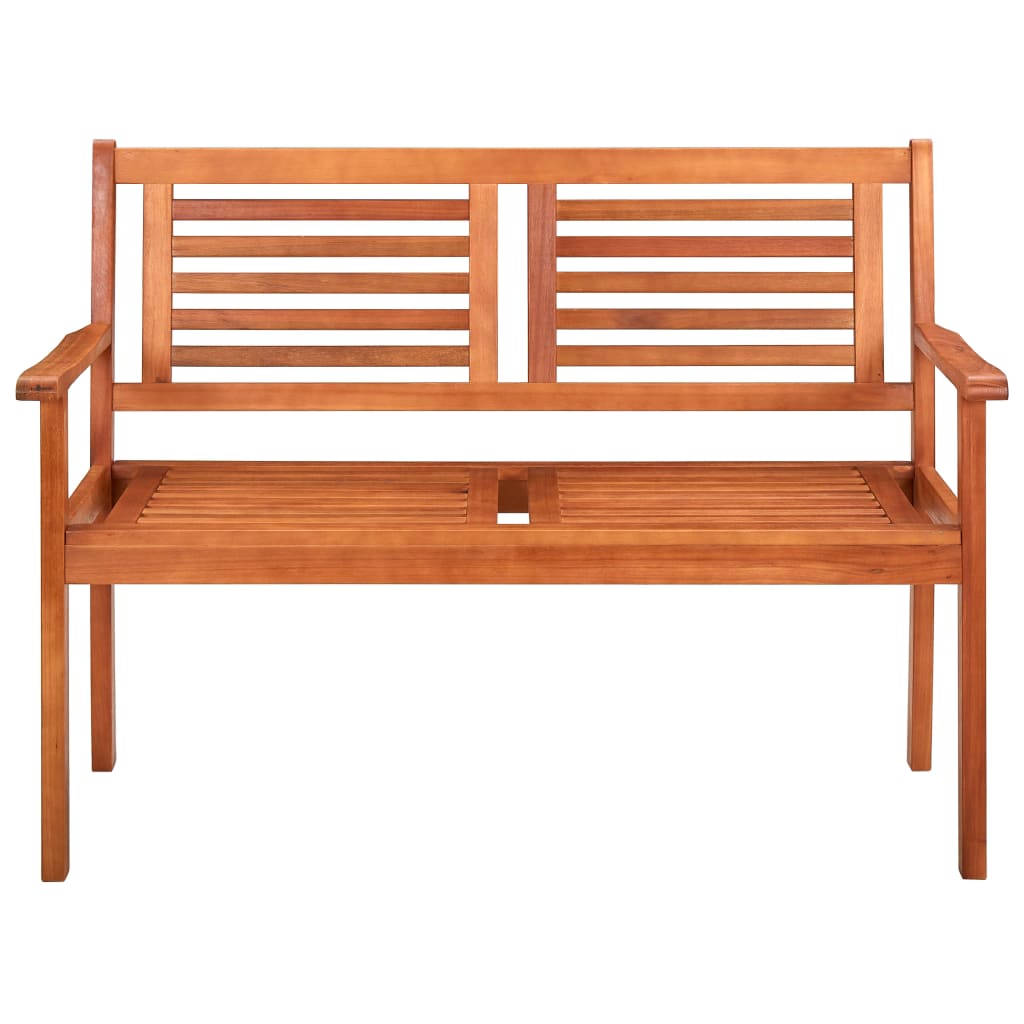 vidaXL Outdoor Patio Bench Loveseat Chair with Cushion Solid Wood Eucalyptus-69