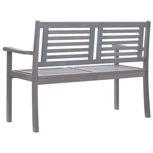 vidaXL Loveseat Accent Wooden Outdoor Loveseat with Cushion Eucalyptus Wood-49