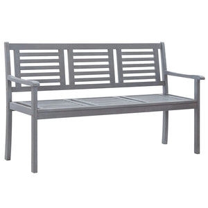 vidaXL Loveseat Accent Patio Bench Furniture with Cushion Eucalyptus Wood-79