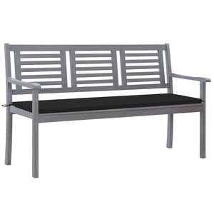 vidaXL Loveseat Accent Patio Bench Furniture with Cushion Eucalyptus Wood-18